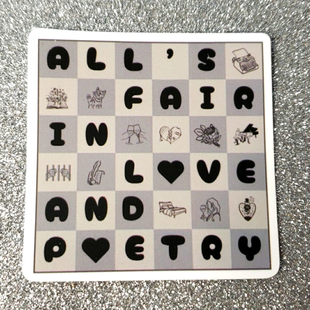 10/$10 Taylor Swift Waterproof Sticker Tortured Poets Department heart